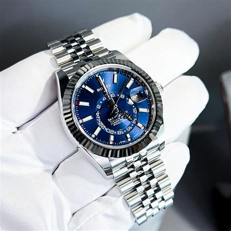 rolex sky-dweller blue 2021|Rolex blue dial blue.